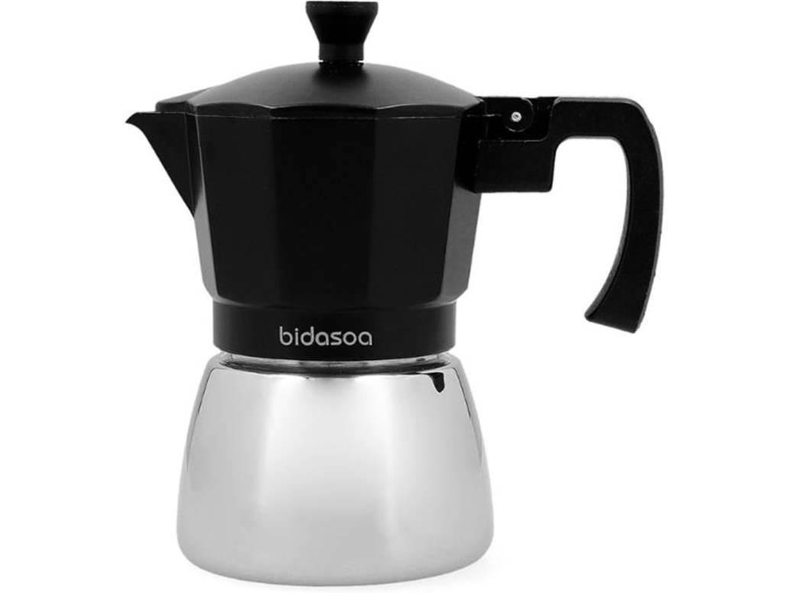 Cafetera BIDASOA Tribeca (3 Tazas - Negro)
