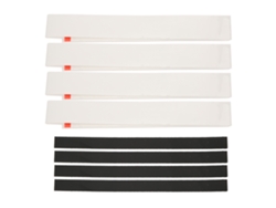 Kklv-4pcs Cinta De Agarre Para Raqueta Infantil Adhesión Fuerte Absorbe Sudor Antideslizante Blanca