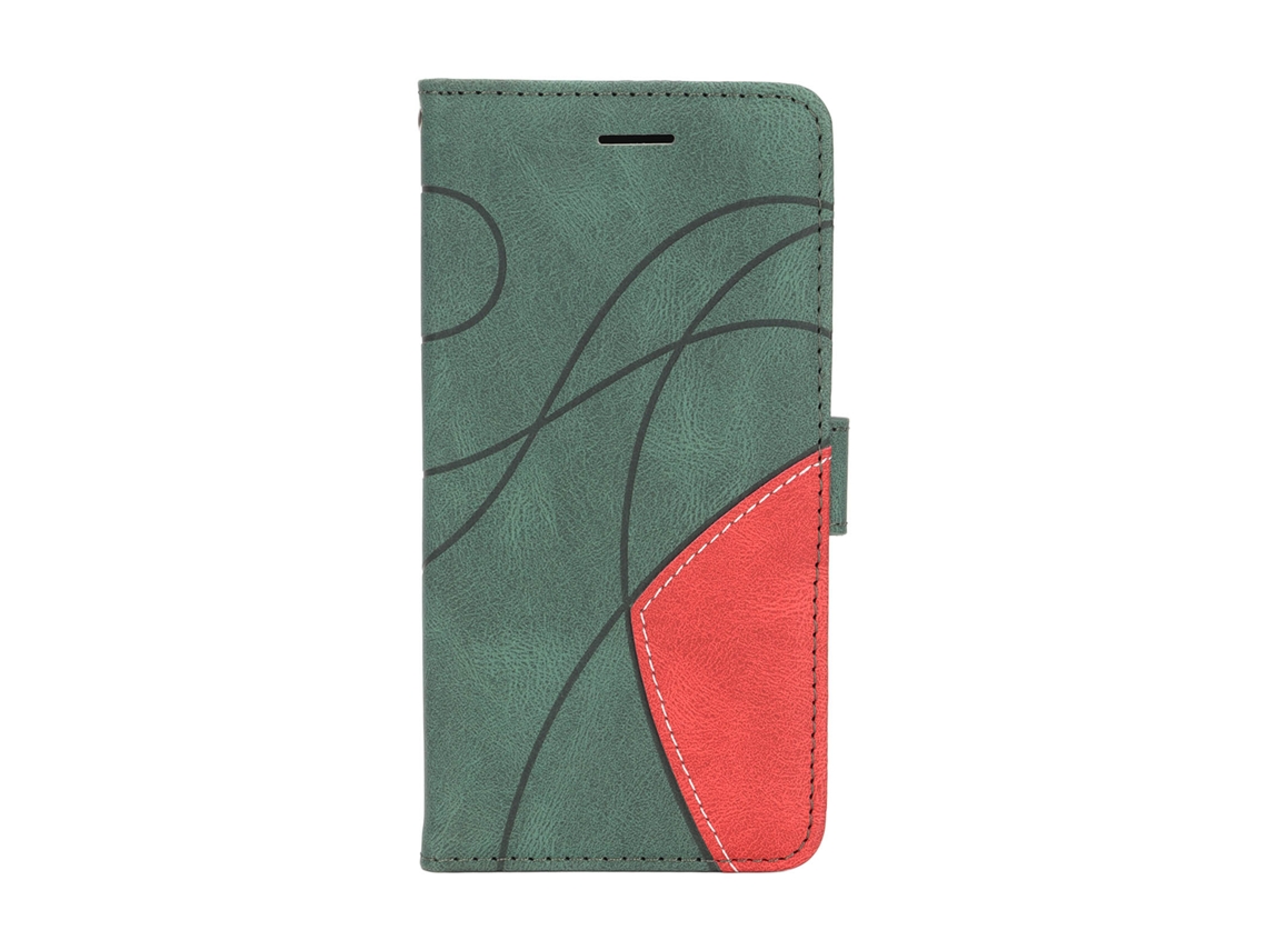 Cartera Funda Móvil Flip De Cuero Pu Con Cierre Magnético Y Portatarjetas Para Samsung S22 Hombre Mujer Verde