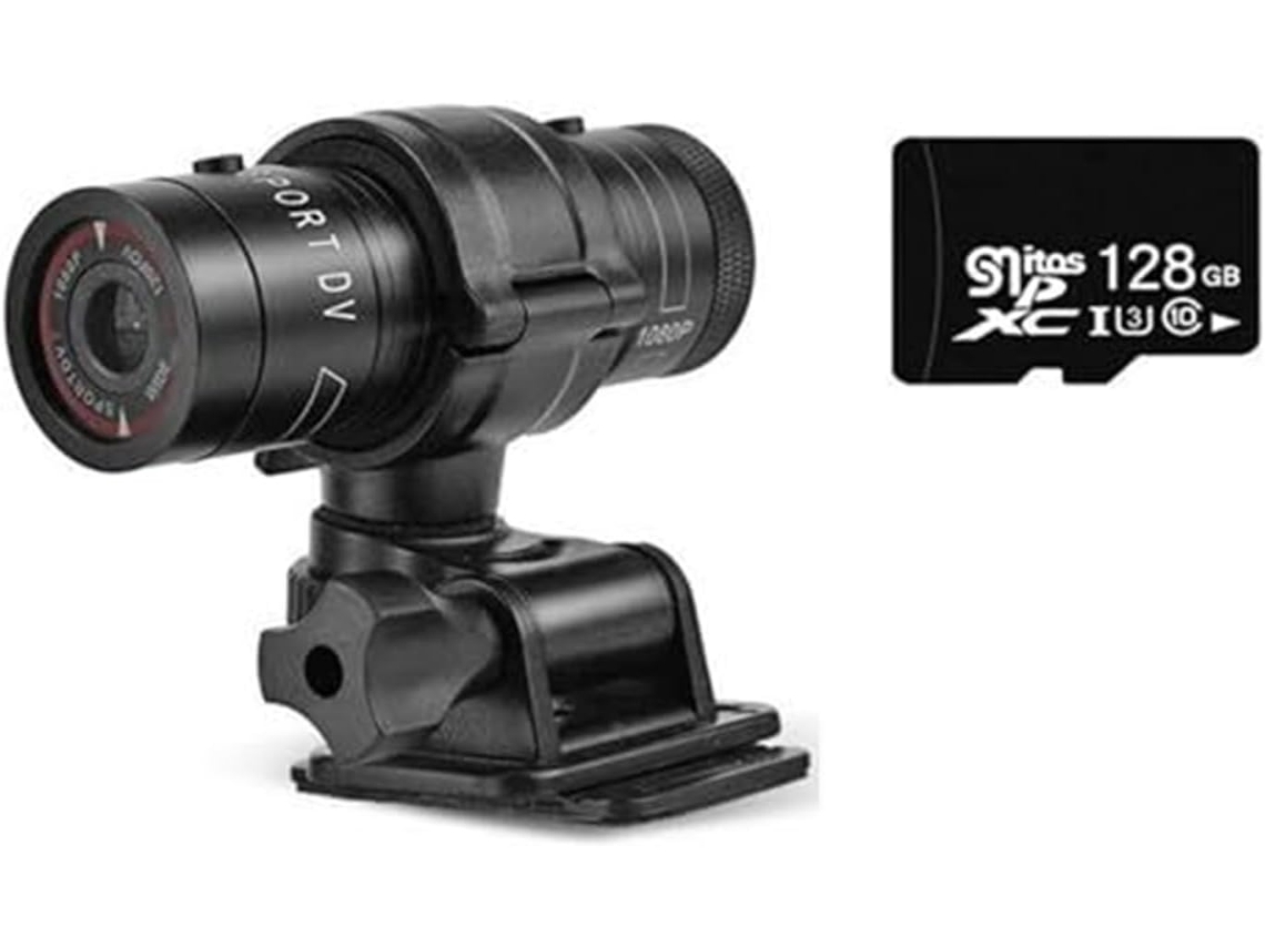 Cámara de acción con estabilización de imagen, mini cámara HD 1080p para Le Sport, Cyclisme and Les Aventures SFUSHOS