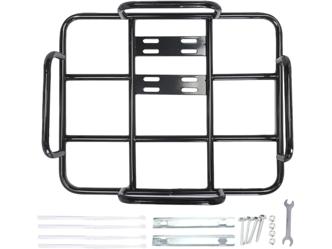 Cesta trasera para bicicleta | Cestas traseras de malla grandes y portátiles | Soporte Slowmoose