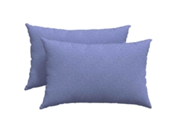 Cojines para sofá (2 unidades) - Cojín grande para sofá, color azul vaquero, 60 x 40 cm, tela HARLANV1
