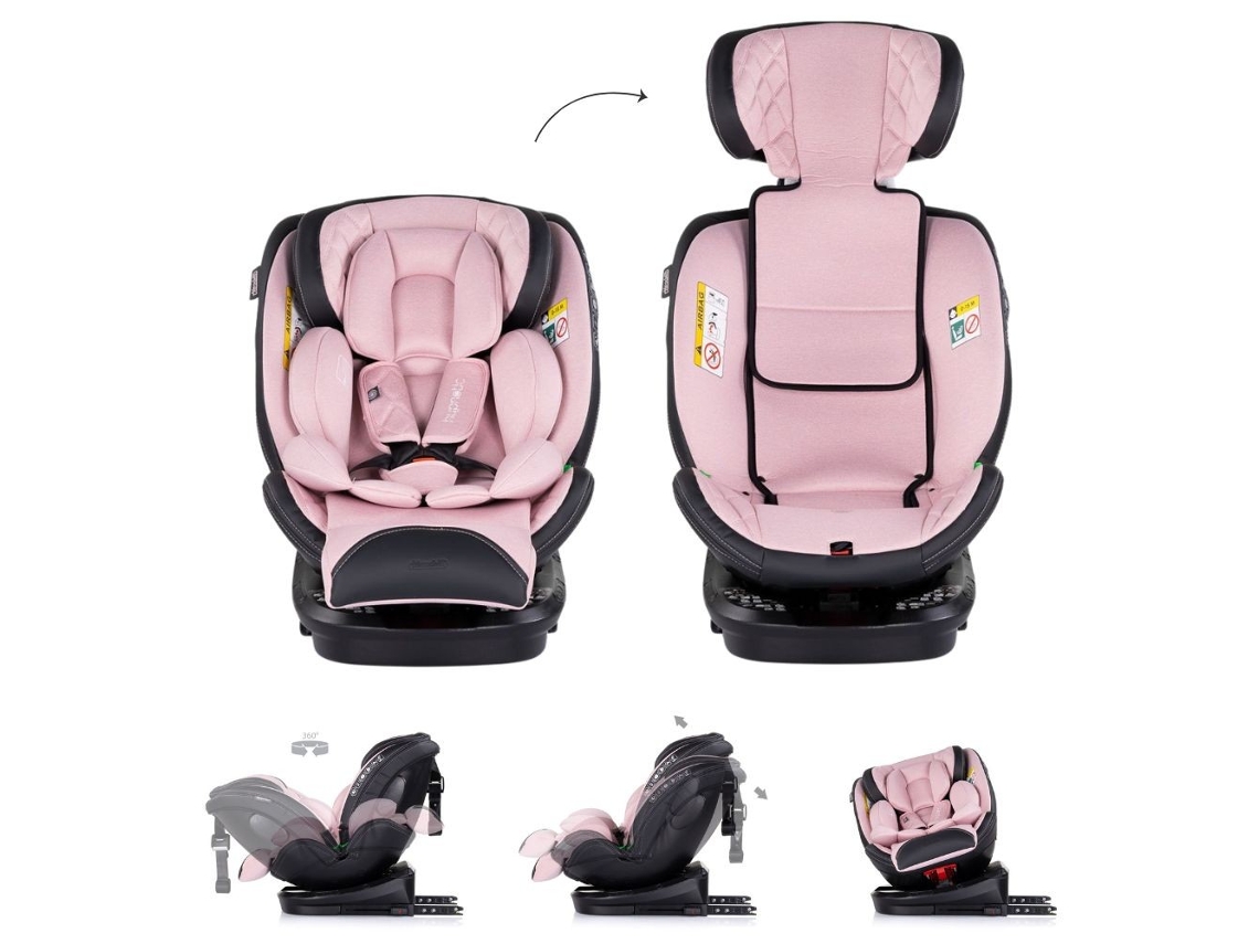 Silla de coche Hypnotic I Size con Isofix y rotación de 360º de Chipolino Marshmallow (40-150 cm)