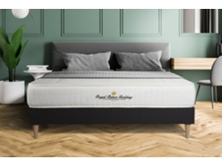Canapé de Matrimonio Lancaster Grosor Firme Zonas ROYAL_PALACE_BEDDING Espuma con memoria Negro (160x200)