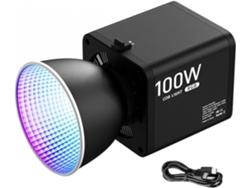 Luz De Vídeo Led Cob Rgb Regulable Portátil De 100 W, 2700-6500 K.