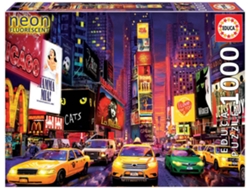 Puzzle EDUCA 1000 Neon Times Square (Edad Mínima: 12 Años - 1000 Piezas)