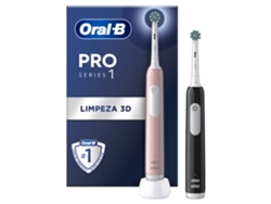 Cepillo de Dientes Eléctrico ORAL B Pro Series 1 Pack Doble Rosa/Negro