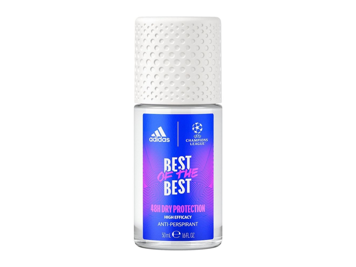 Desodorante roll-on Adidas Best Of The Best UEFA Champions League, 50 ml