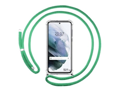 Carcasa Samsung Galaxy S21 5G TUMUNDOSMARTPHONE Colgante Verde