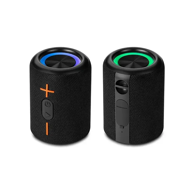 (Negro) Altavoz Bluetooth desmontable 2 en 1, compatible con BT5.3, con subwoofer.