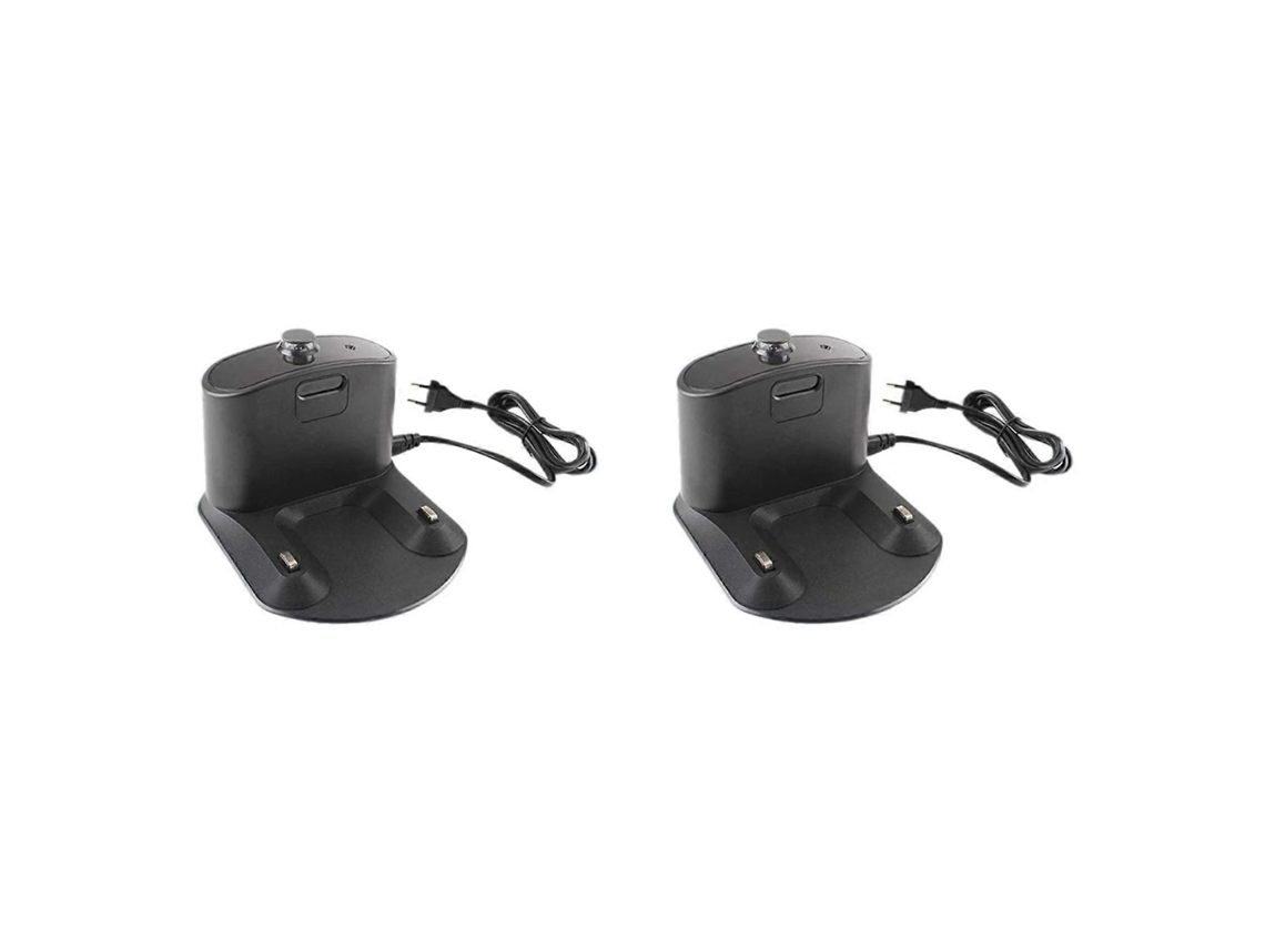 2x Base de carregamento para aspirador robô iRobot Roomba séries 500/600/700/800/900, acessórios para carregador de encaixe com plugue europeu
