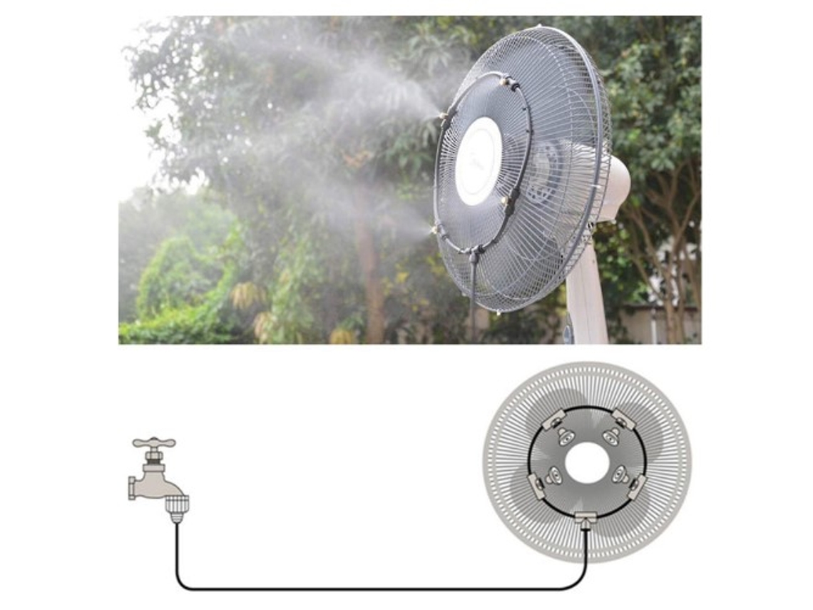 VVJIJILLY Ventilador De Nebulização Exterior Lie, Arrefecedor De Água Para Jardim E Terraço 16 Polegadas
