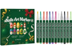 Stylos À Ongles, 12 Couleurs De À De Navidad