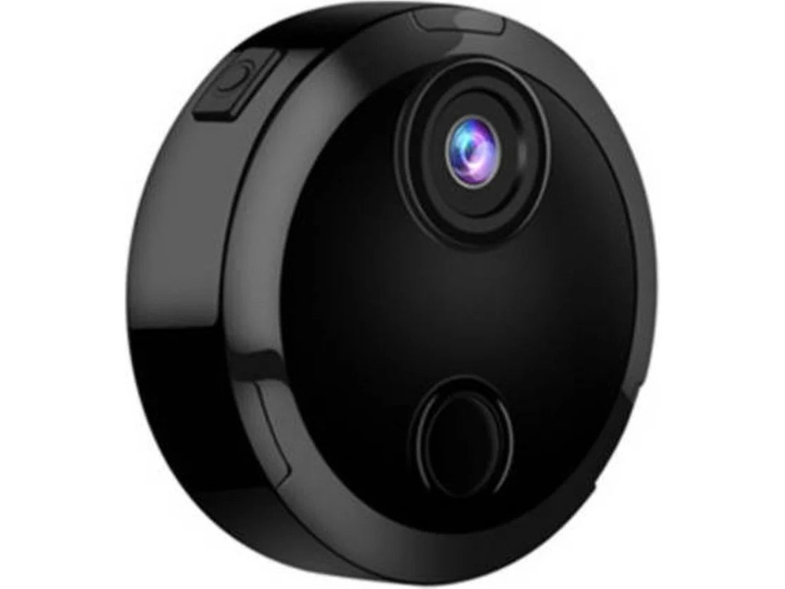 Mini cámara espía 1080P HD Wifi Visión nocturna Detección de movimiento Control remoto Hogar Negro Yizhood