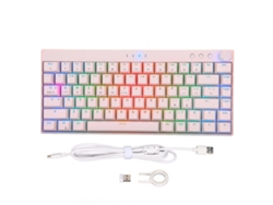Baoj-2026teclado Mecânico Gamer Com 82 Teclas, Retroiluminação Rgb, Modo Três, Botão Rotativo, Para Windows, Ios, Android, Switch Lineal