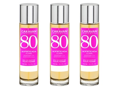 3x Perfume de Mujer Nº80 150ml CARAVAN