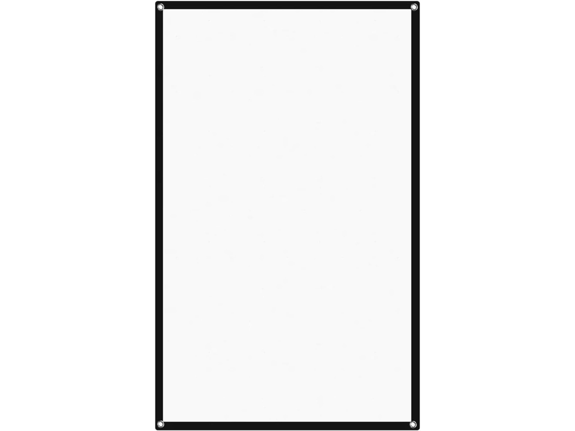 Pantalla De Proyección Portátil De 60 Pulgadas, Blanca, Antiarrugas, Plegable, Para