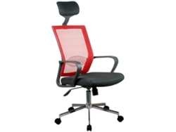 Silla de trabajo OCF9 de malla Roja AKORD FURNITURE FACTORY
