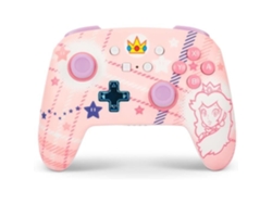 Mando inalámbrico Power A para Nintendo Switch color rosa melocotón
