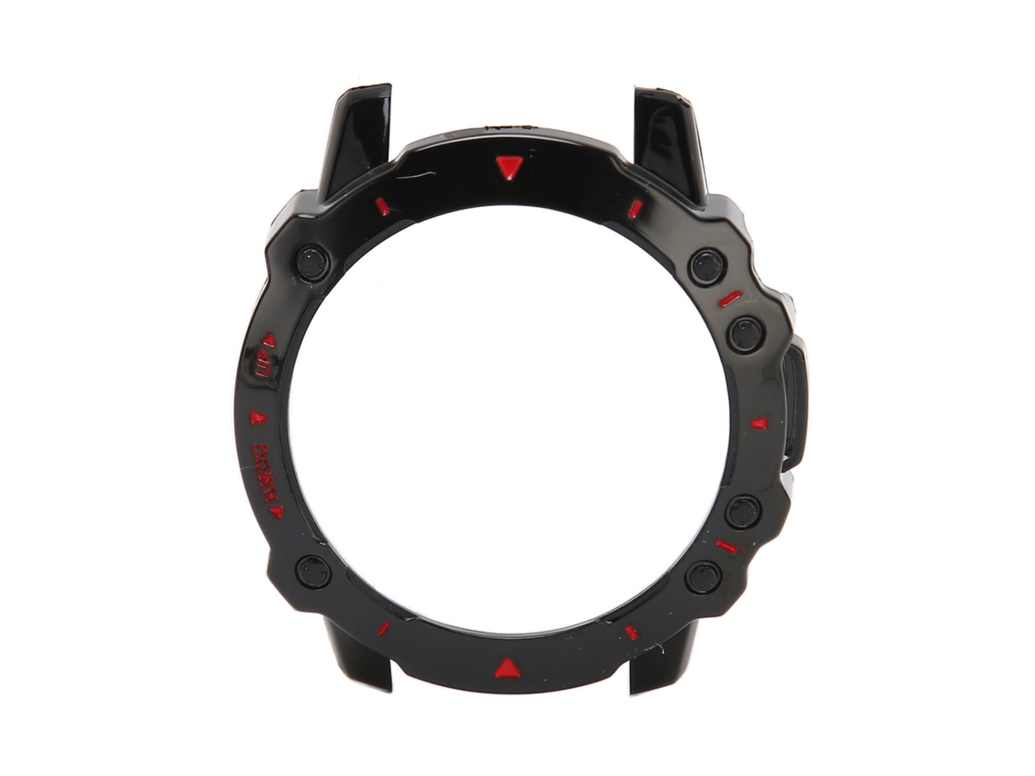 Funda protectora resistente a impactos para Amazfit Falcon Bumper Frame, negra y roja
