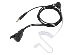 Auriculares Para Radio Walkie-talkie De 1s Con Tubo Transparente Y Ptt De 3,5 Mm.