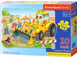 Puzzle CASTORLAND Bulldozer in Action (20 Piezas)