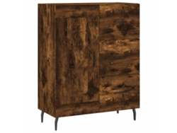 Maison Exclusive - Aparador De Madera De Ingeniería Roble Ahumado 69,5x34x90 Cm