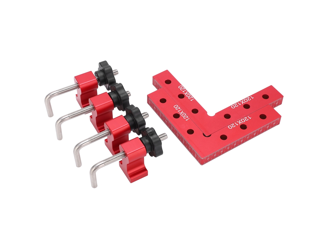 Herramienta De Sujeción De Ángulo Rectangular De 90° Para Carpinteros, Prensa De Paneles, Regla De Escuadra Para Carpintería.