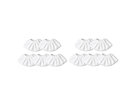 Almohadillas de cubierta de tela de felpa de algodón de repuesto lavables, 10 piezas, aptas para Karcher Sc2 Sc3 Sc4 Sc5, herramienta de mano para ...
