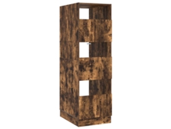 Vidaxl Armario De Lavandería Con Puerta Roble Ahumado 50 X 68 X 162 Cm
