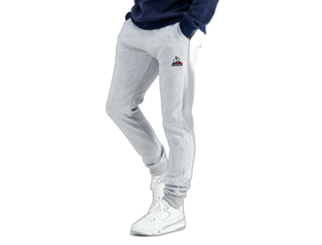 Pantalones Deportivos de Hombre para Fitness LE COQ SPORTIF Chándal Essentiels Gris (2XL)