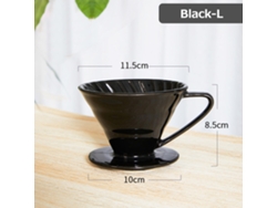 Taza de filtro de café de cerámica con diseño en espiral | Sin marca