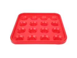 Vlrla-2026bandeja De Plástico Negro Para Bolas De Billar Con 16 Huecos, Porta Y Almacenamiento, Accesorios De Billar Rojo