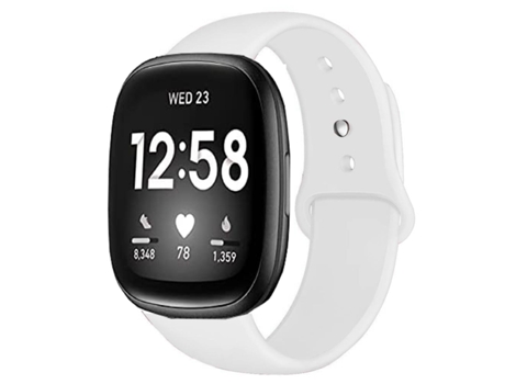 Correa Silicona Líquida para Fitbit by Google Versa 2 Blanco