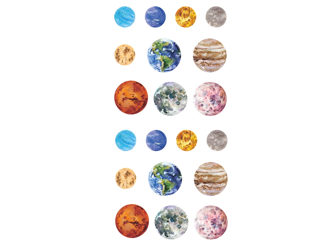 20 pegatinas del Sistema Solar, Planetas, Mascotas, Universo, Planetas, para celulares, computadoras, tabletas, gafas, Lonely Planet