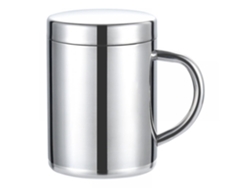 JILLIOPER Taza de café de doble pared, vaso de acero inoxidable irrompible con aislamiento al vacío que mantiene las bebidas calientes o frías sin quemarse las 