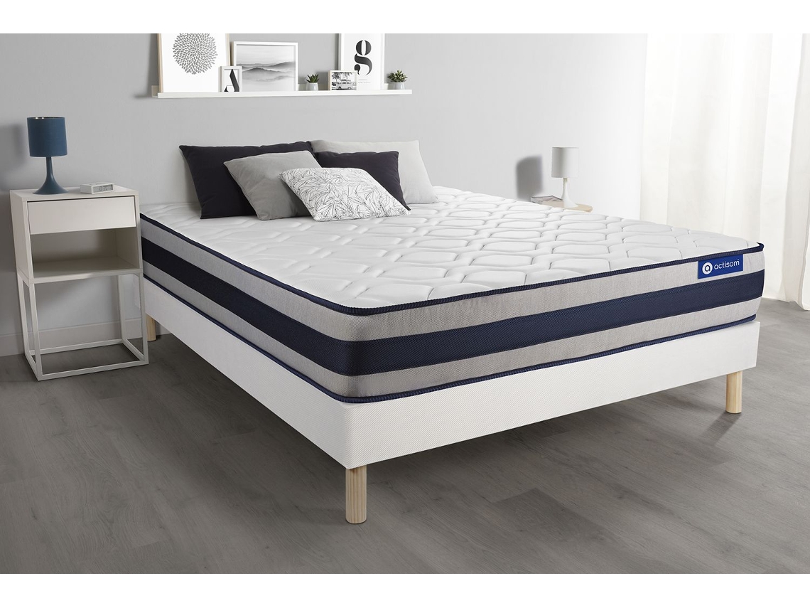 Somier Actilatex Ergo Multiláminas Zonas ACTISOM Espuma con memoria Blanco (200x200)