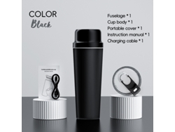 Exprimidor USB Eifson Juicer de 650 ml, 20 cuchillas, 3000 mAh (negro)