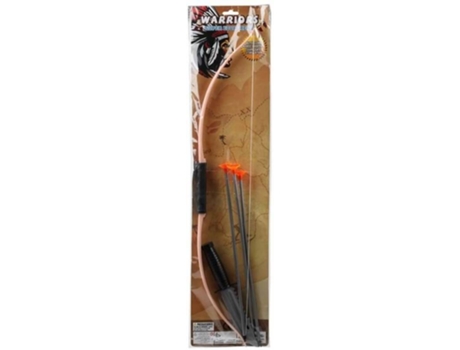 VPMKP-Arma DISFRAZZES Kit Indio: Arco Con 3 Flechas Y Cuchillo (64 cm)