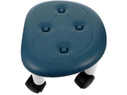 Taburete Giratorio Con Ruedas De Plástico, Asiento Sencillo Y Delicado Con Ruedas, Fácil De Mover
