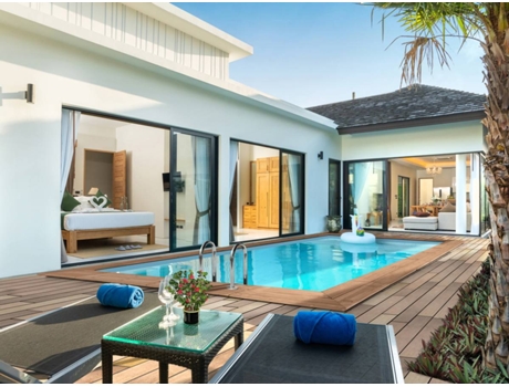 Piscina de madera rectangular "Aruba" - 5,00 x 3,00 x 1,24 m HABITAT ET JARDIN