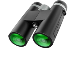 Binoculares para adultos 12x42 con prisma Bak4 y lente FMC, para observación de aves, caza, senderismo y viajes, color negro Yizhood