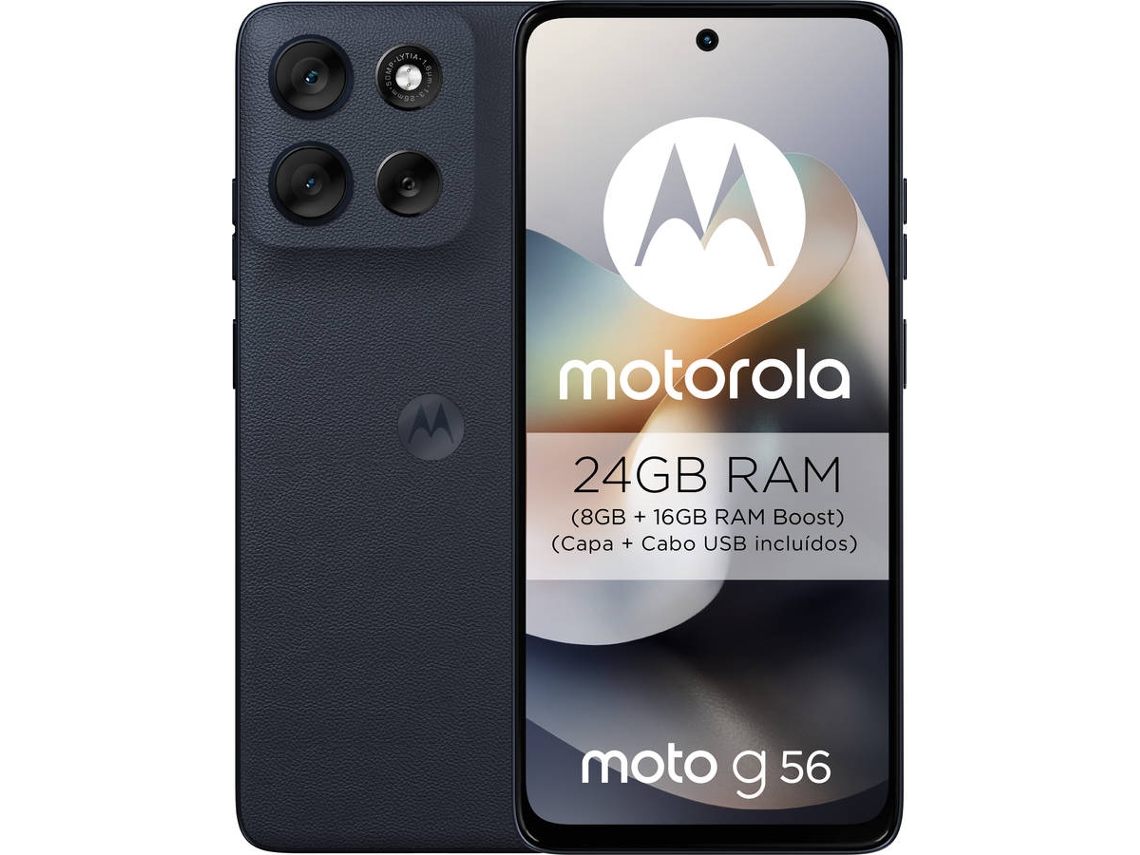 Smartphone MOTOROLA G56 5G (6.7'' - 8 GB - 512 GB - Negro)  
