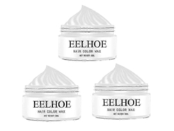 2pcswhite—granny Gray Colorful Hair Wax Hair Mud Long-lasting Styling Natural Fluffy Color Disposable D