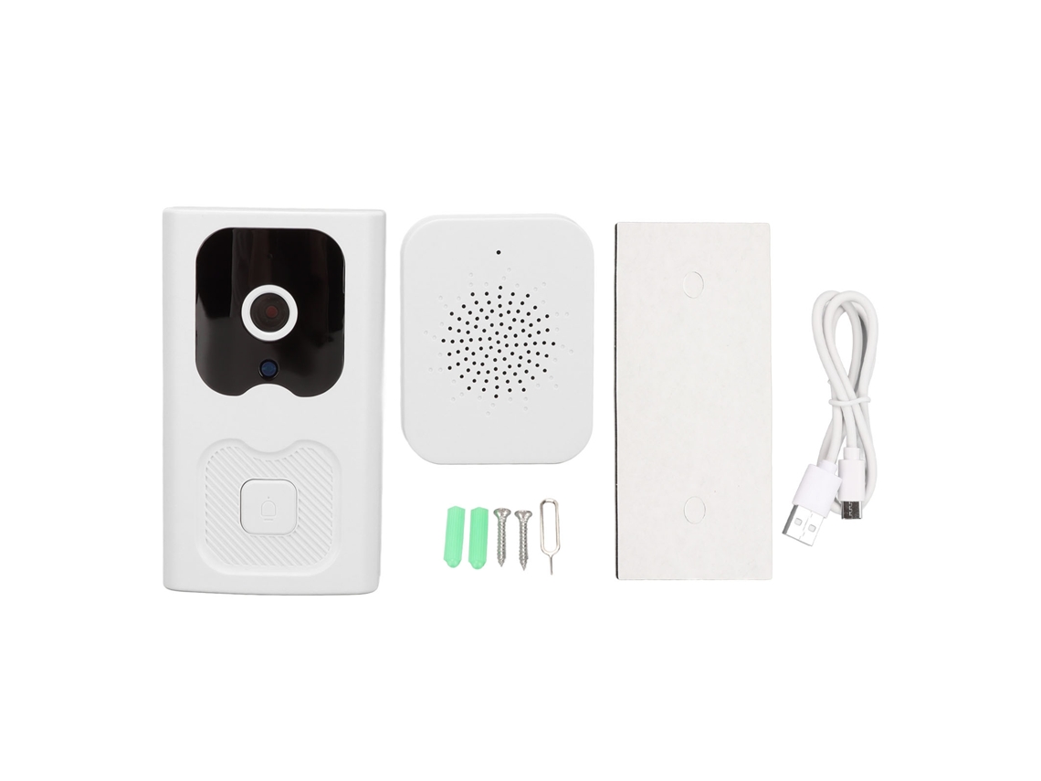 Campainha Inteligente Sem Fio Com Câmera App Controle 640x480 Bateria 800mah Para Casa Escritório