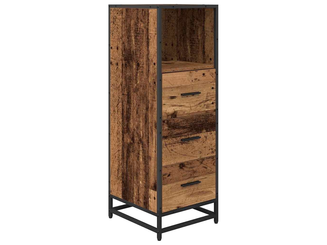 Maison Exclusive - Juego De Muebles De Baño Madera Vieja 35 X 37,5 X 100 Cm