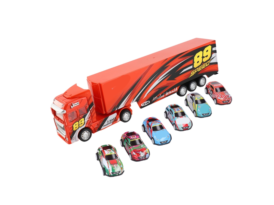 Ats-modelo De Camión Contenedor Con Retroceso, Puertas Abiertas, Juguete Simulador Grande Para Niños Estilo 1