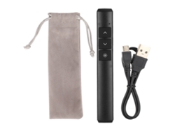 Lápiz presentador inalámbrico Aetheria PP932 con control remoto y puntero láser para presentaciones de PowerPoint, color negro.