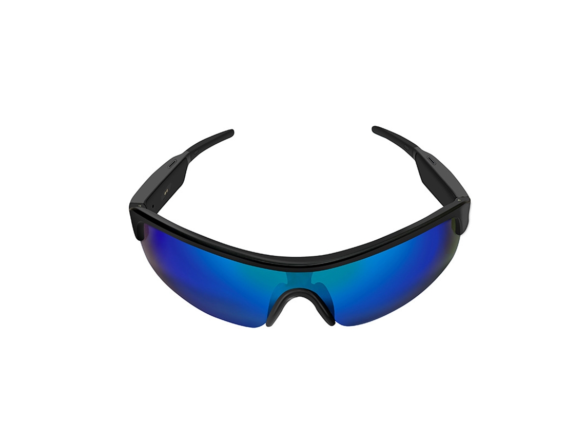 Gafas inteligentes Chrui X3, auriculares inalámbricos Bluetooth 5.0, lentes polarizadas TAC con micrófono (azul y negro)