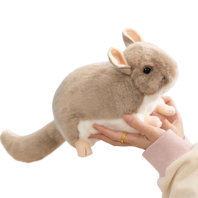 (gato Siamés Gris De 40 Cm) Juguete De Animal Simulado De 40 Cm, Chinchilla